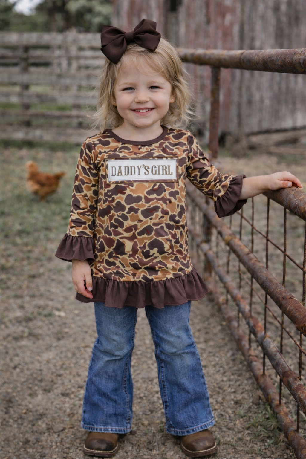Mama's Girl Brown Camo Long Sleeve