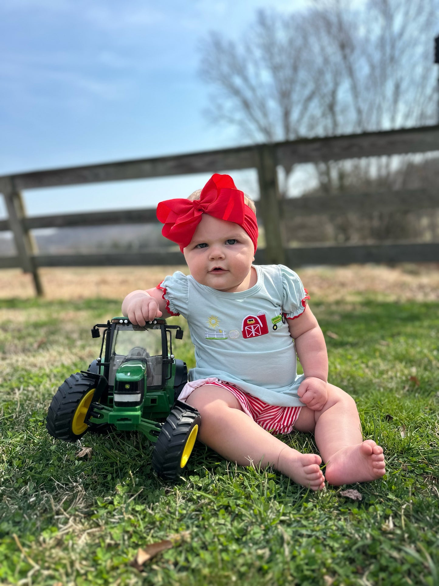 Sunny Summer Embroidered Farm Girl Set