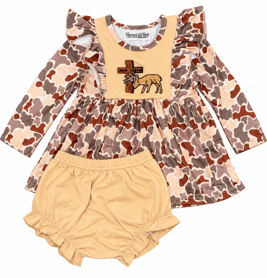 Jesus Saves 2 Piece Ruffle Set