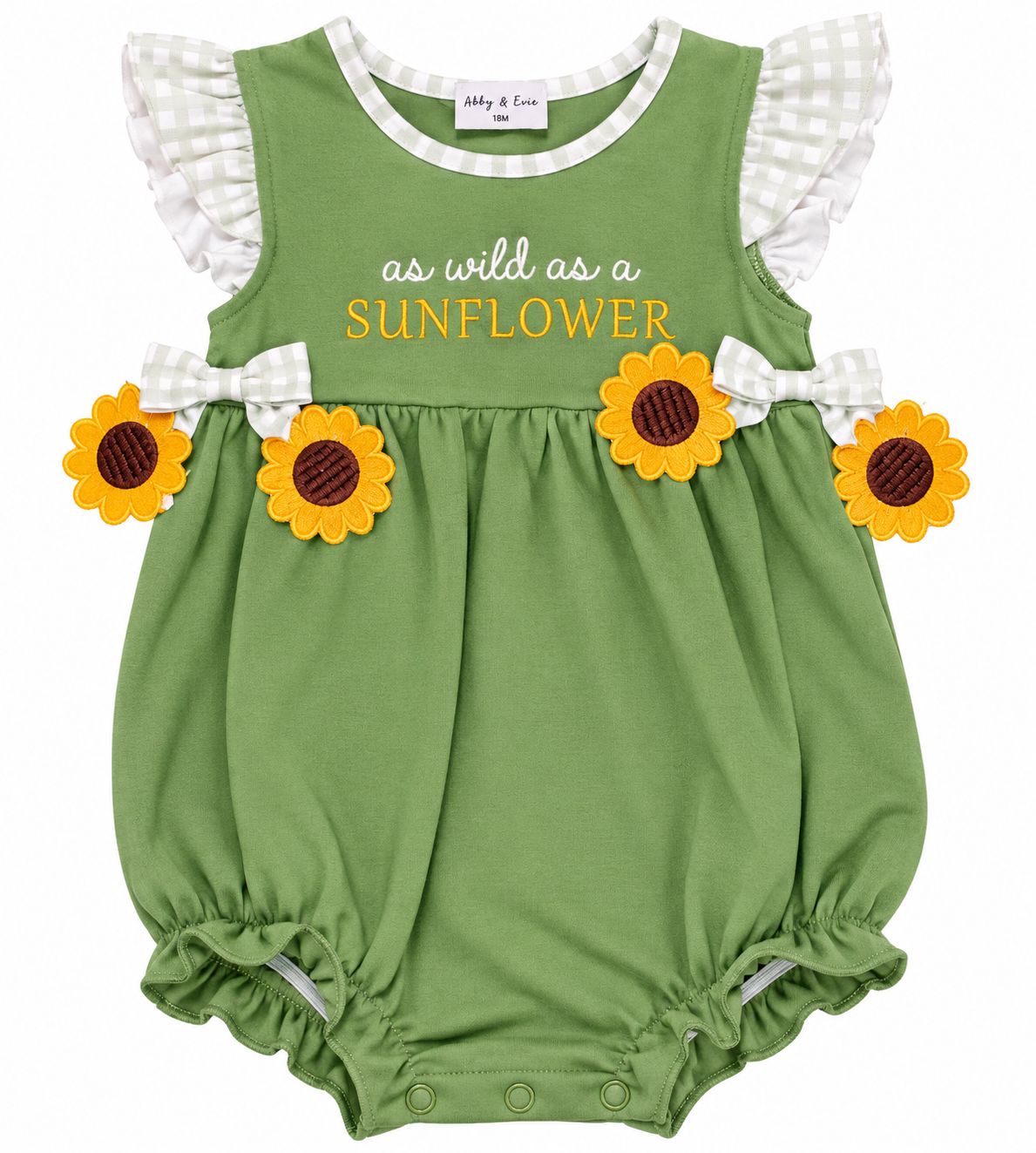 Sunflower Appliqué Bubble
