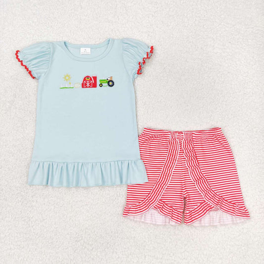 Sunny Summer Embroidered Farm Girl Set
