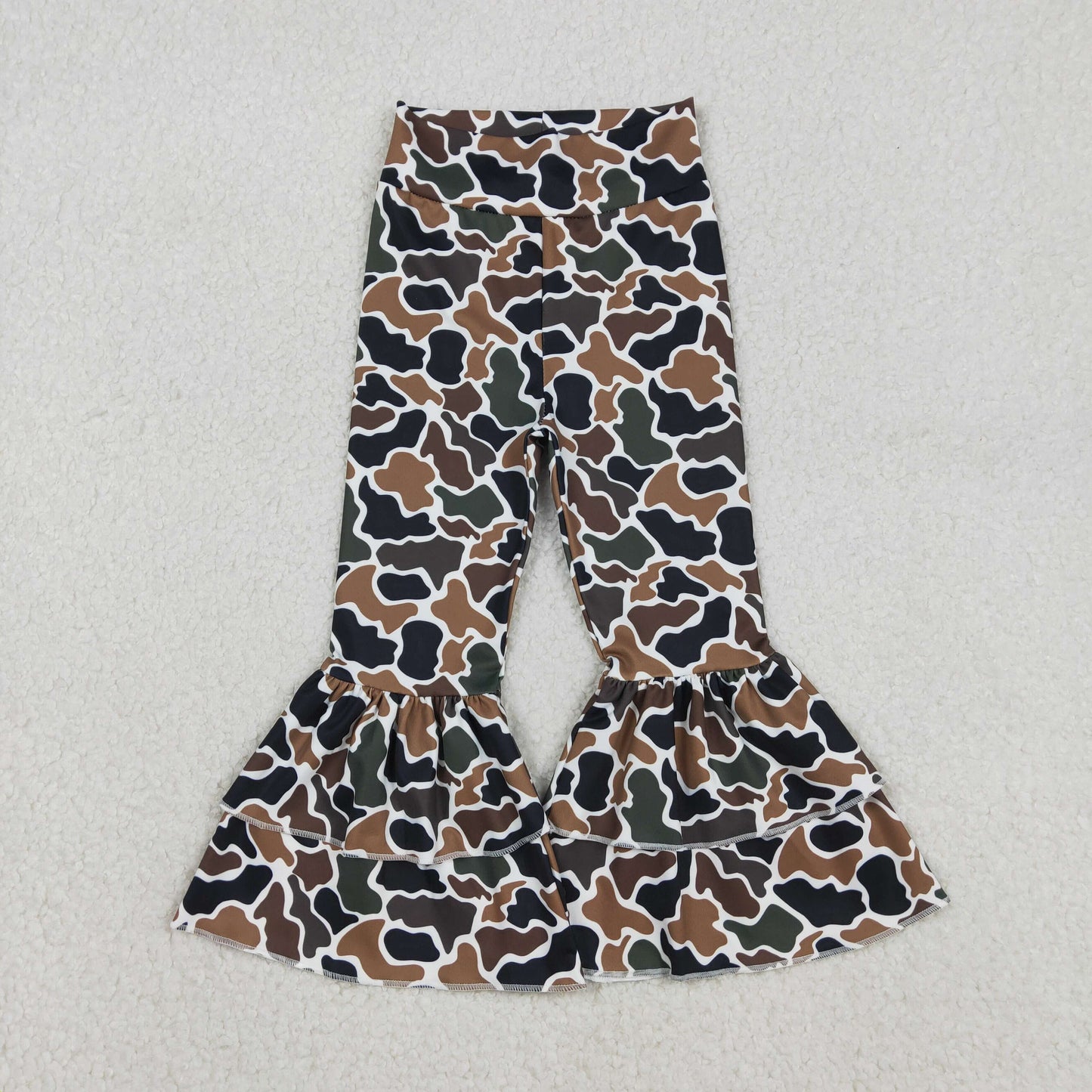 White Duck Camo Flared Yoga Pants