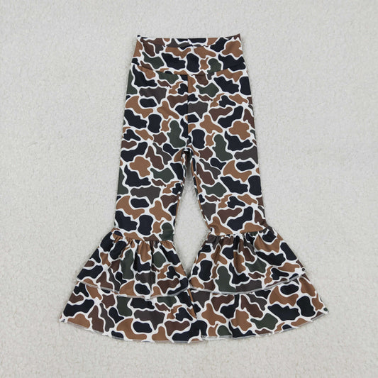 White Duck Camo Flared Yoga Pants