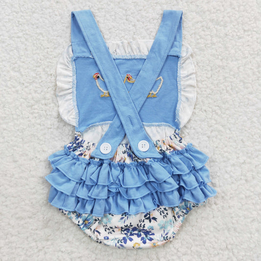 Floral Chicken Ruffle Bubble