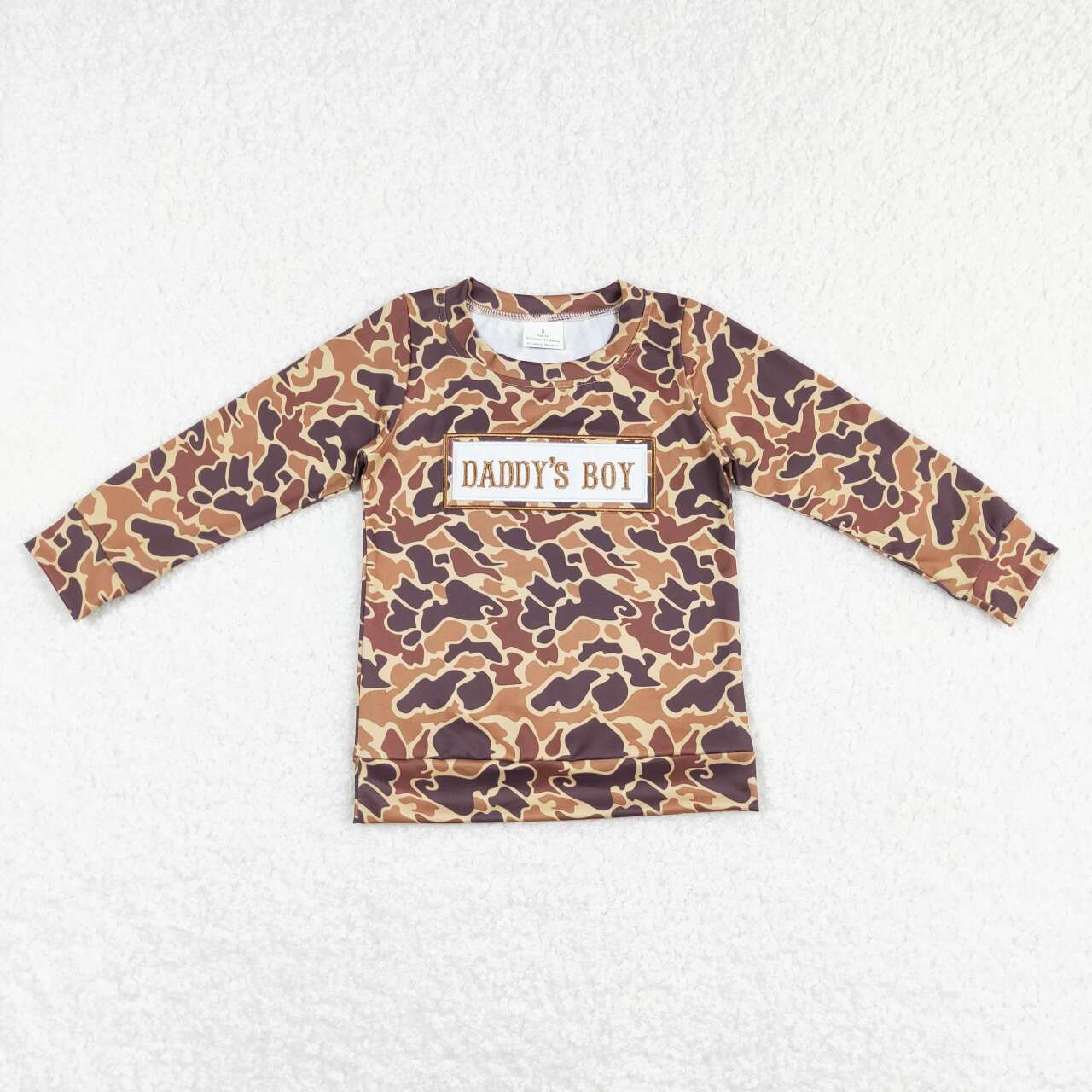 Daddy's Boy Brown Camo Long Sleeve