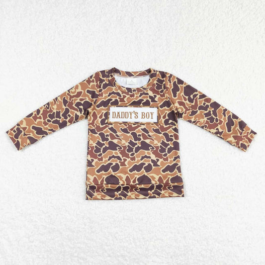 Daddy's Boy Brown Camo Long Sleeve